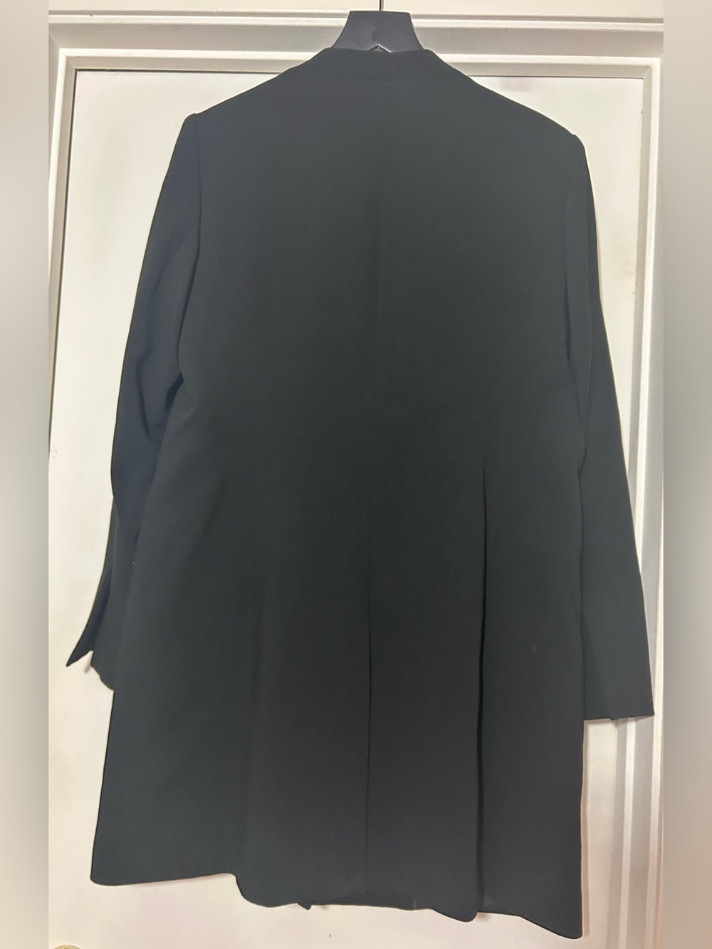 NWT!!! Donna Karan Black Longline Tailored Blazer with Gold Accent Size 12 - Picture 5 of 11